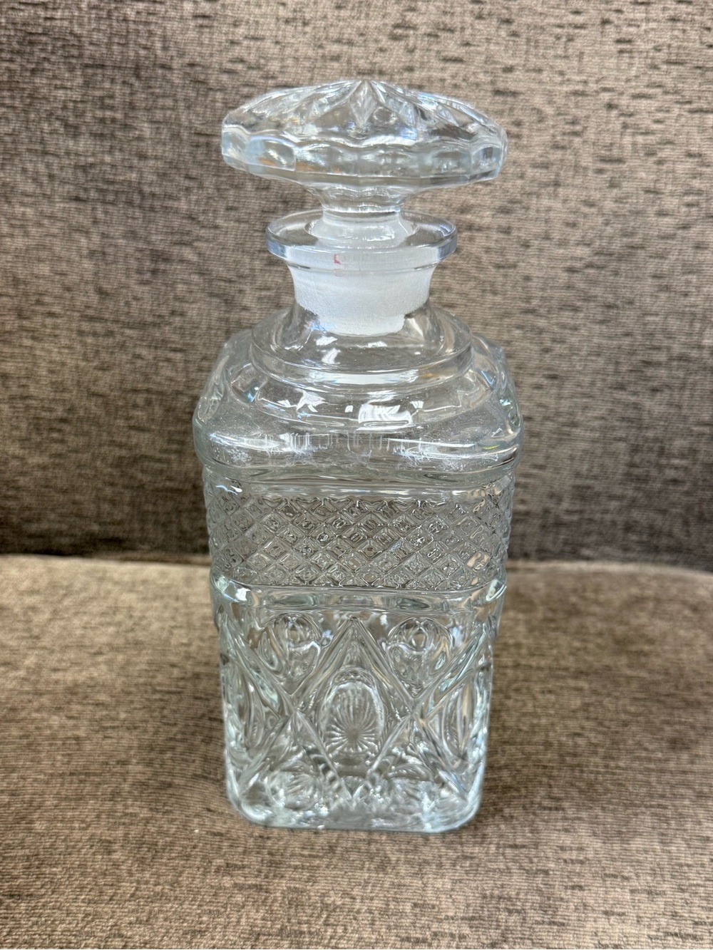 Vintage Imperial Glass "Cape Cod" Square Whiskey Decanter. - Picture 2 of 10
